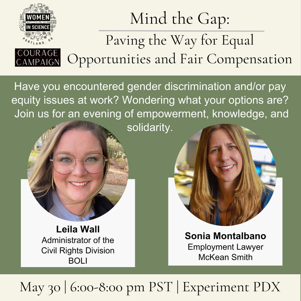 Image of Leila Wall and Sonia Montalbano showcasing the "Mind the Gap" event on May 30 at 6-8pm.